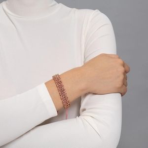 Rose Gold and Pink Medium Kismet Links Adjustable NOGU Bracelet